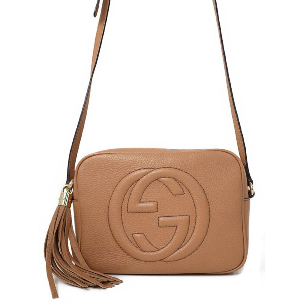 GUCCI SOHO Fringe Leather Disco Bag Shoulder